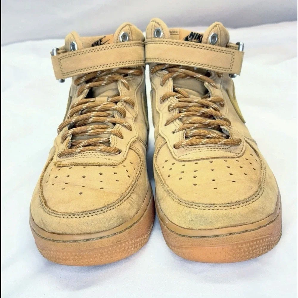Nike Air Force 1 Mid '07 WB Men's Sz 7 Wheat Gum Sole Light Brown DJ9158 200